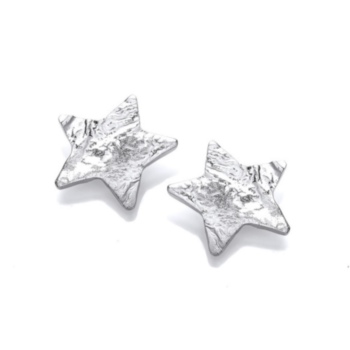 Organic star earrings.