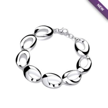 Oval loops bracelet.