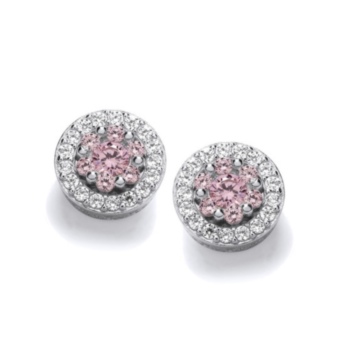 Pretty in pink stud earrings.