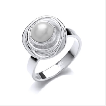 Nested pearl ring.