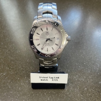 Steel Tag Heuer link pre-loved watch