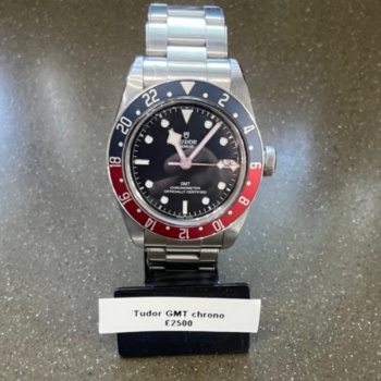 Steel Tudor GMT pre-loved watch. SOLD