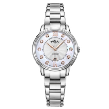 Rotary Cambridge Diamond set Ladies watch
