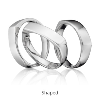 Gents shaped wedding bands. Available in 9ct & 18ct yellow/white gold and platinum